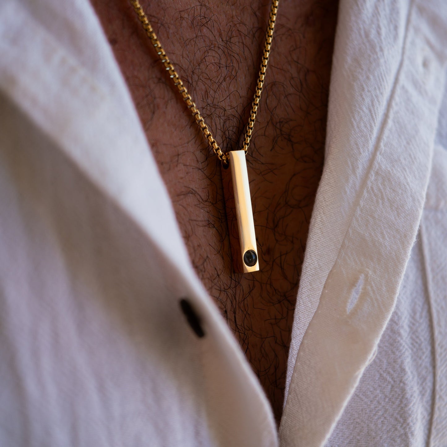 Personalised photo necklace - Bar B-Chain