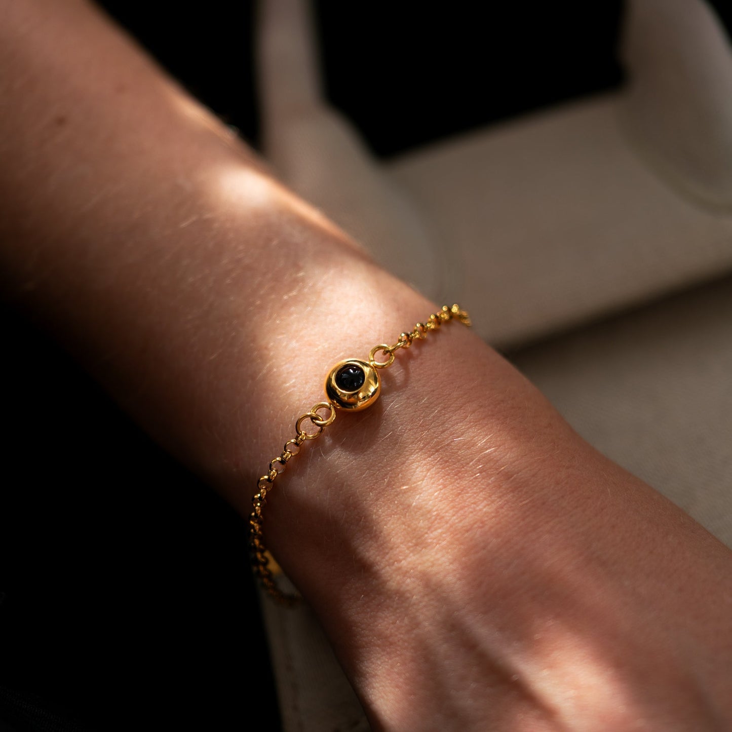 Personalised photo bracelet with your photo - Rolo chain