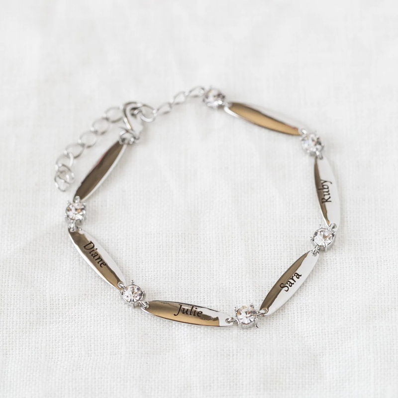 Personalised bracelet with engraving