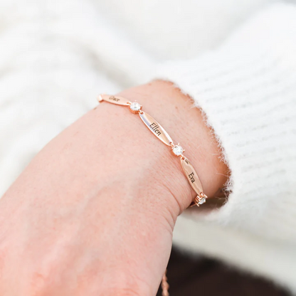 Personalised bracelet with engraving