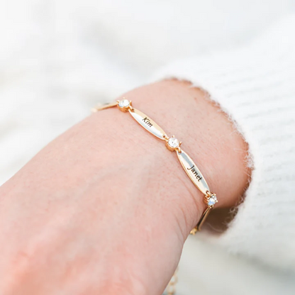 Personalised bracelet with engraving