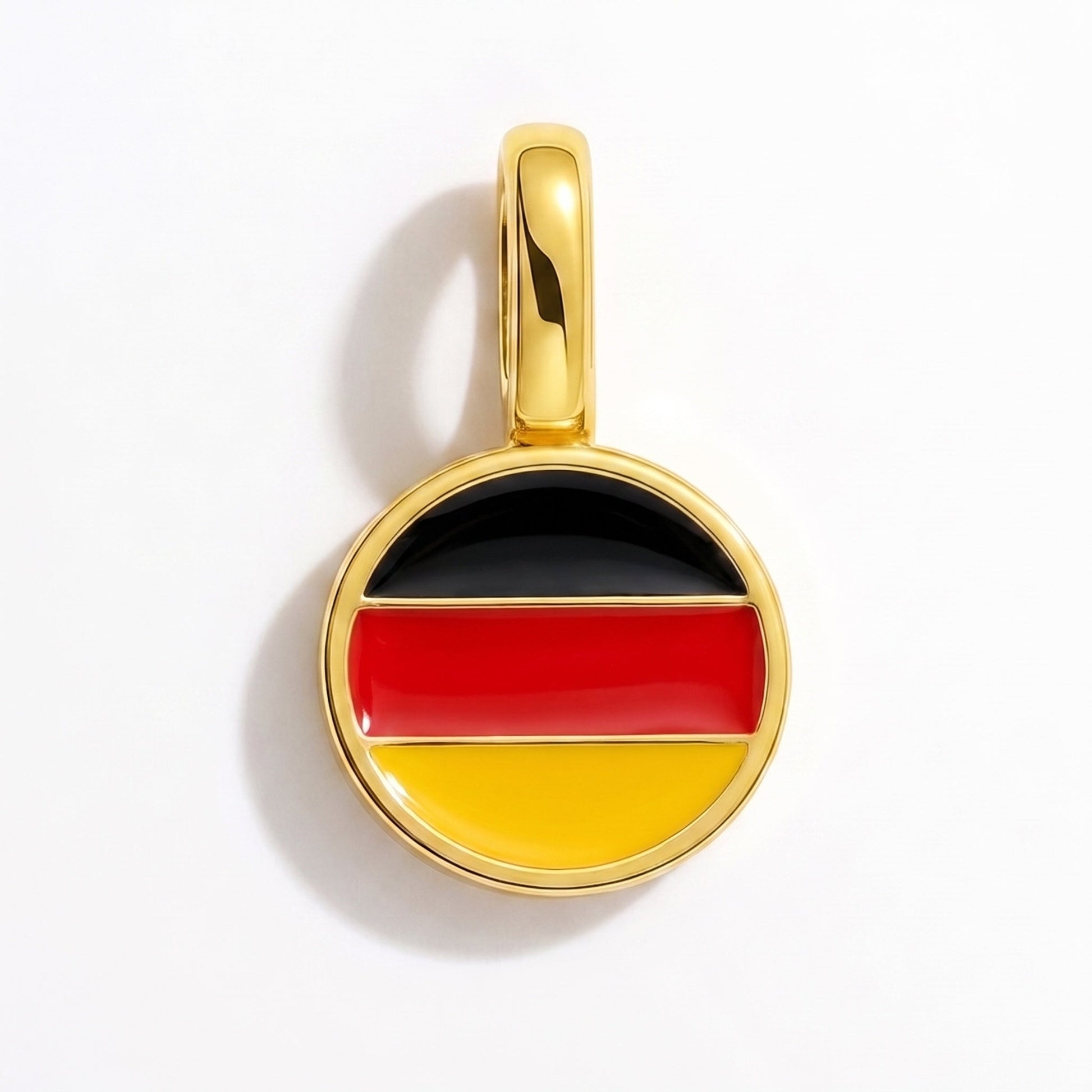 Flag charm Germany – rectangular gold