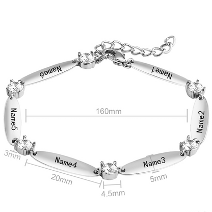 Personalised bracelet with engraving