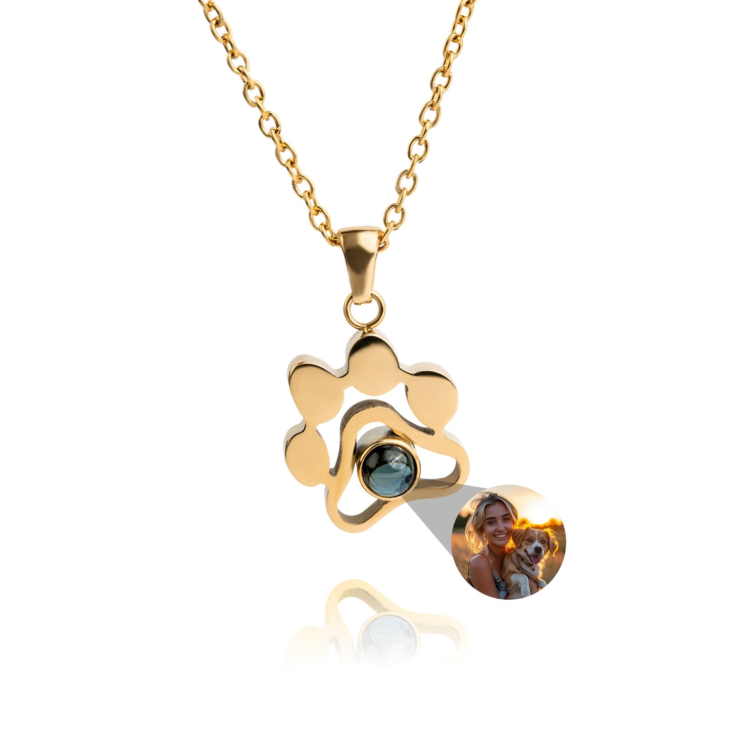 Personalised photo necklace - Paw