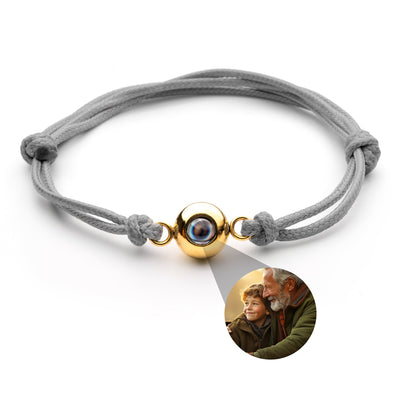 Personalised photo bracelet with your photo - Marine knot