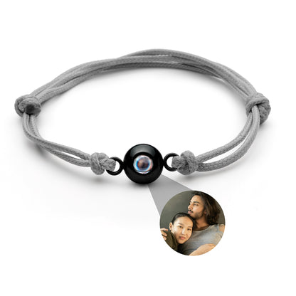 Personalised photo bracelet with your photo - Marine knot