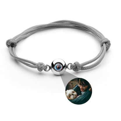 Personalised photo bracelet with your photo - Marine knot