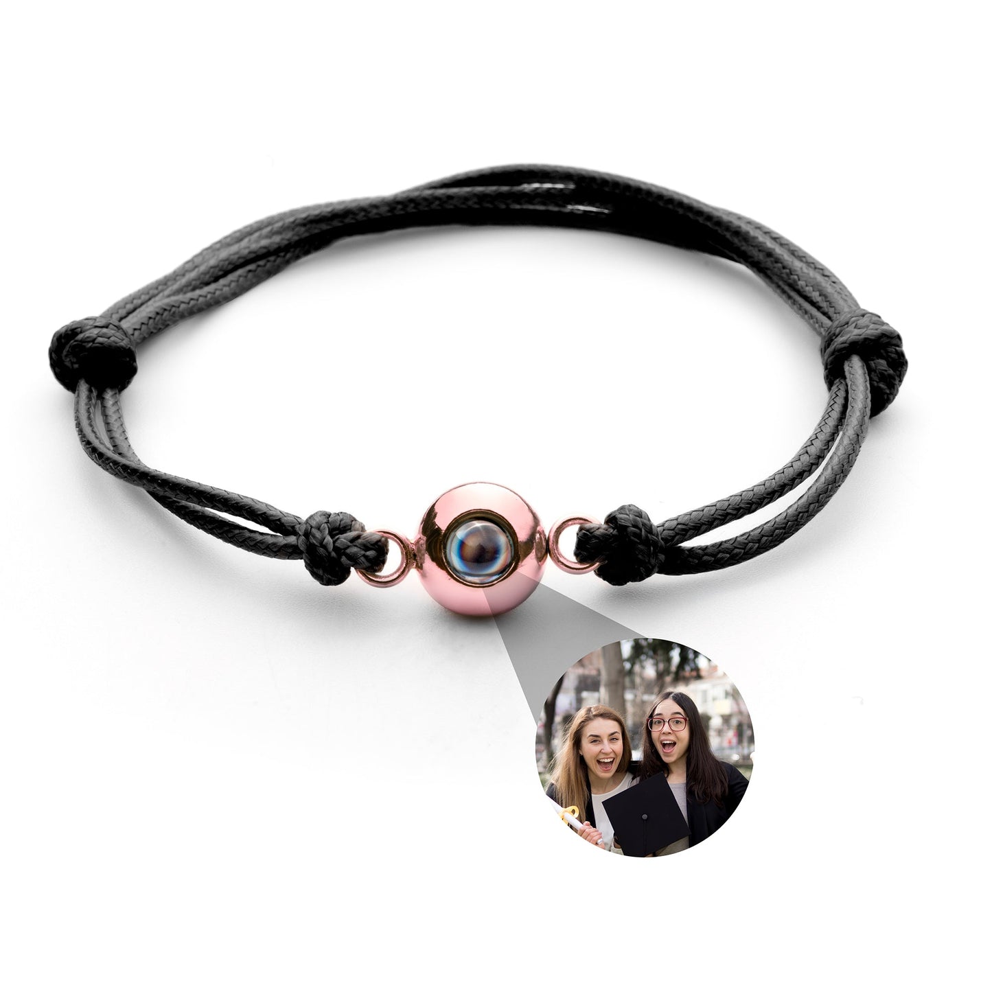 Personalised photo bracelet with your photo - Marine knot