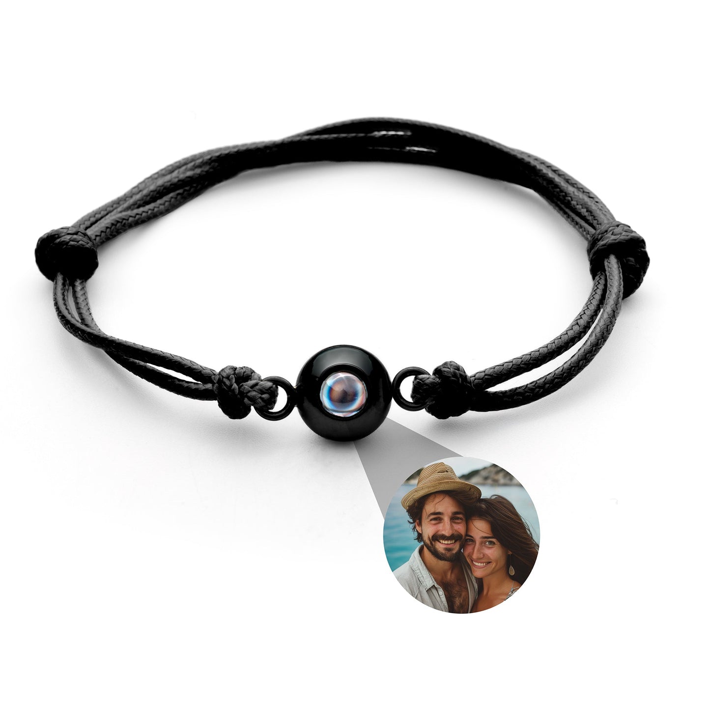Personalised photo bracelet with your photo - Marine knot