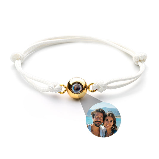 Personalised photo bracelet with your photo - Marine knot