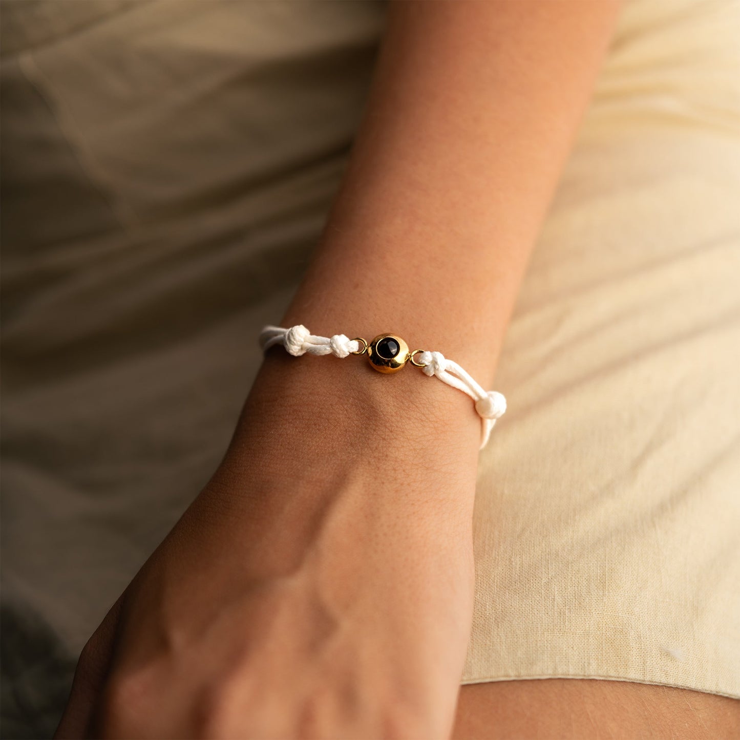 Personalised photo bracelet with your photo - Marine knot