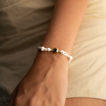 Personalised photo bracelet with your photo - Marine knot