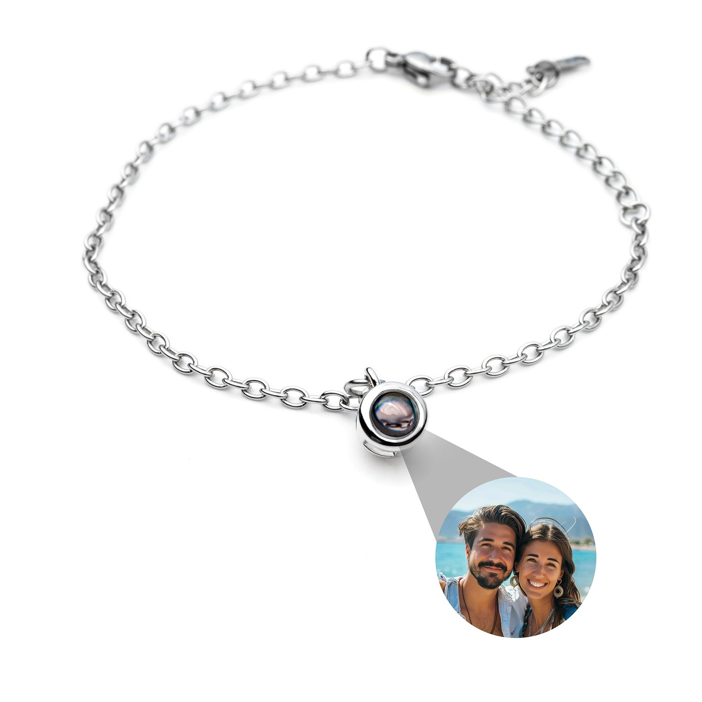 Personalised photo bracelet with your photo - delicate