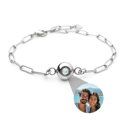Personalised photo bracelet with your photo - Paperclip