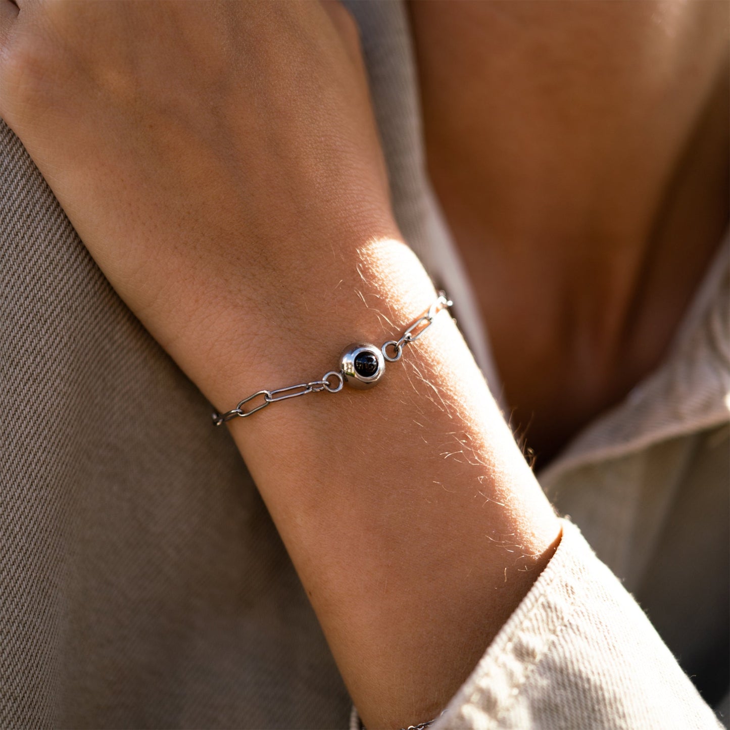 Personalised photo bracelet with your photo - Paperclip