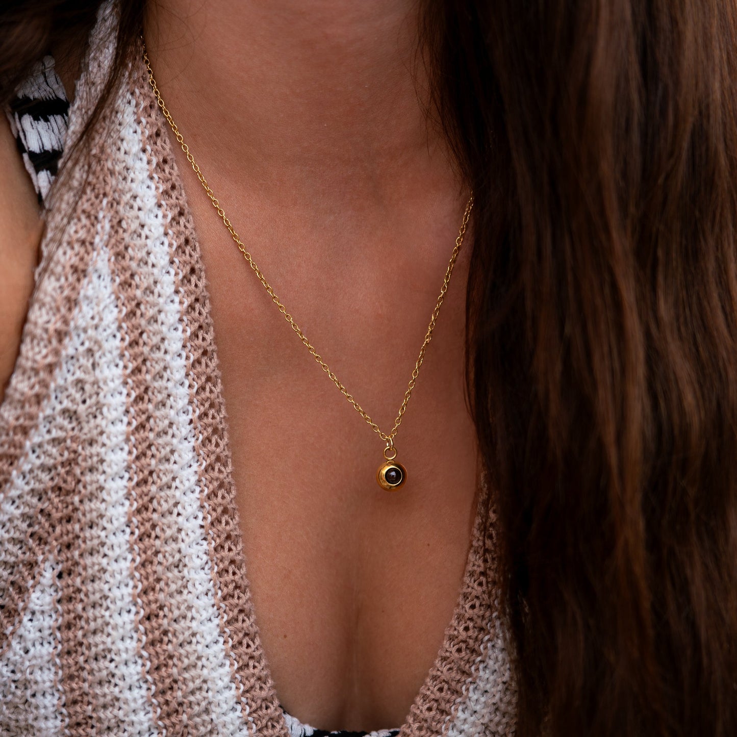Personalised photo necklace - delicate