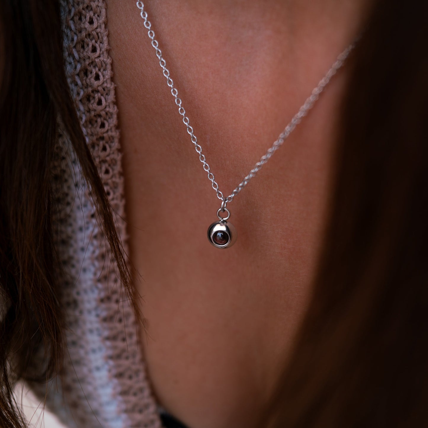 Personalised photo necklace - delicate