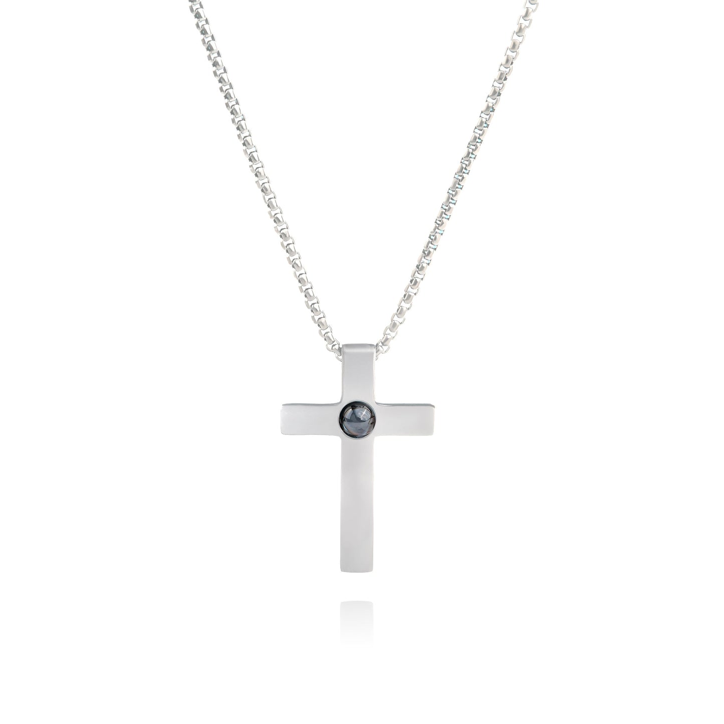 Personalised photo necklace - Cross