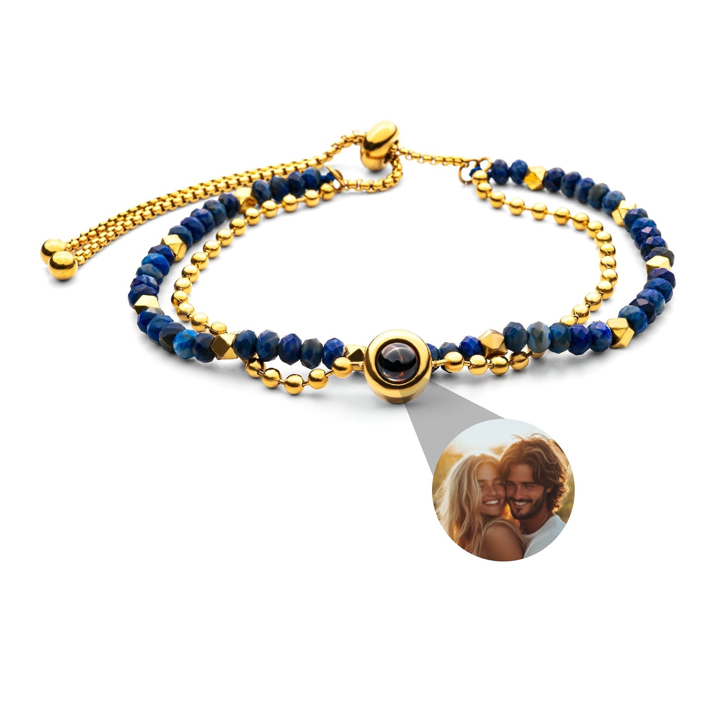 Personalised photo bracelet with your photo - Crystal