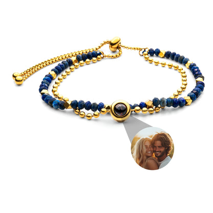 Personalised photo bracelet with your photo - Crystal