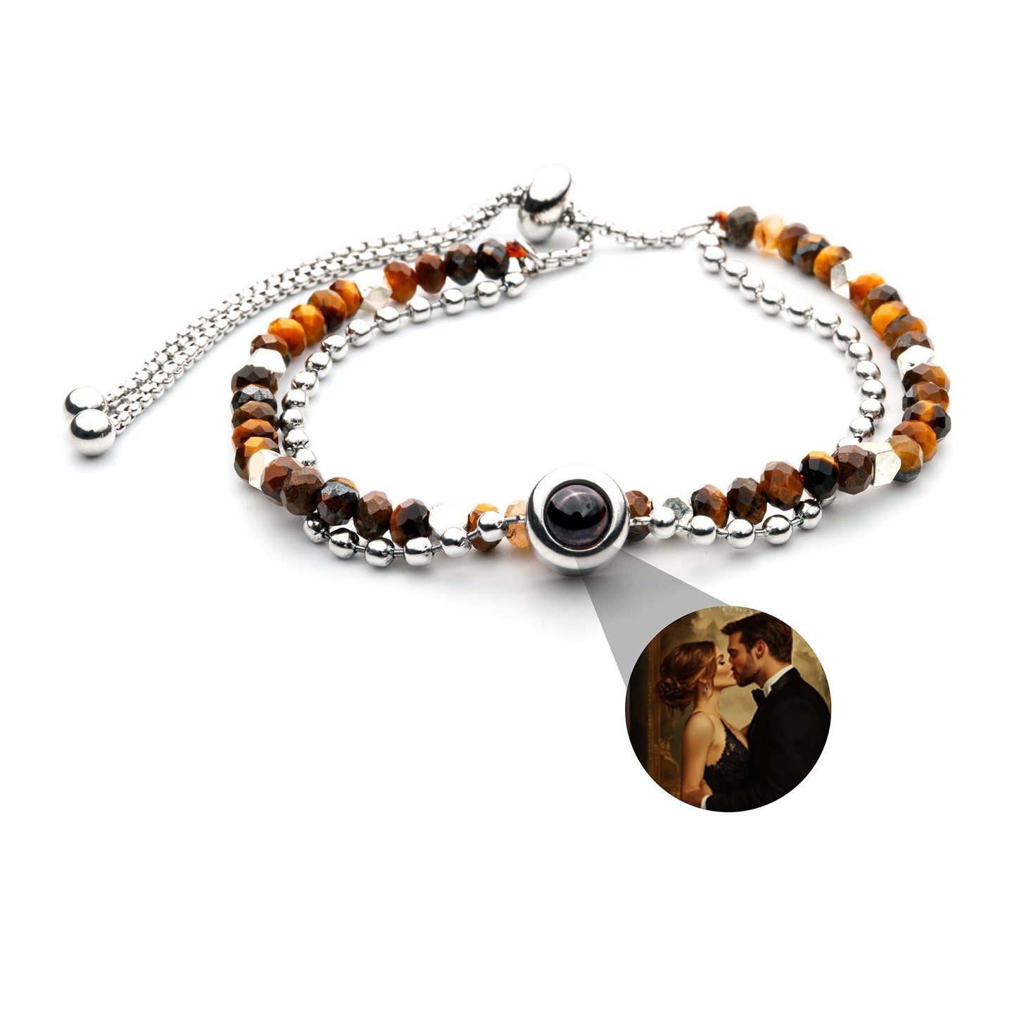 Personalised photo bracelet with your photo - Crystal