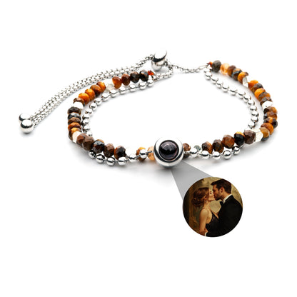 Personalised photo bracelet with your photo - Crystal