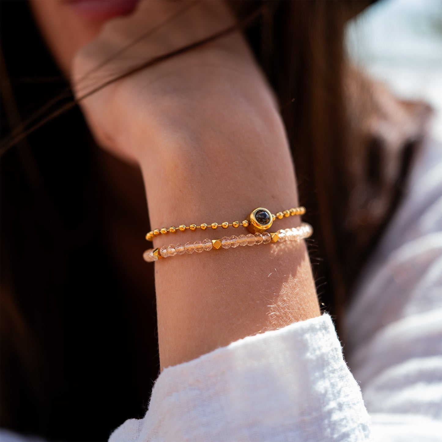 Personalised photo bracelet with your photo - Crystal