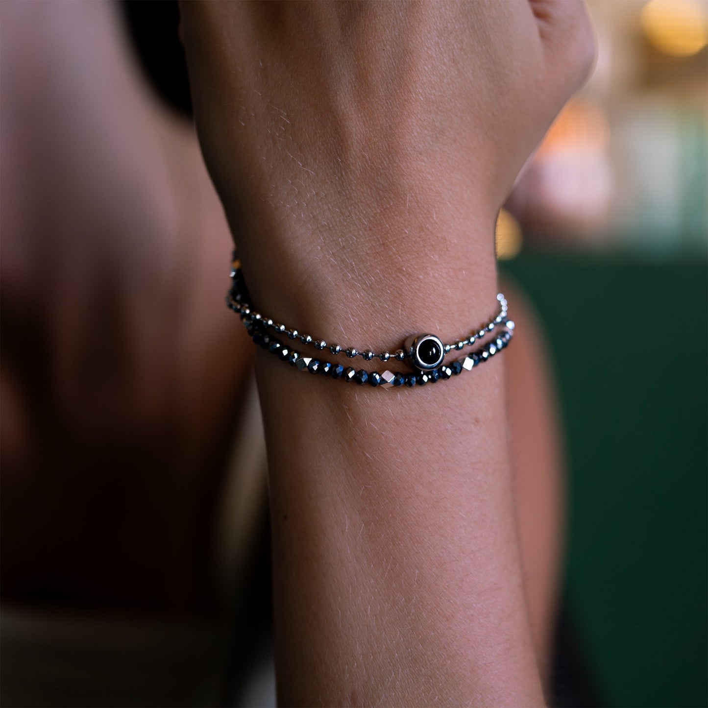 Personalised photo bracelet with your photo - Crystal