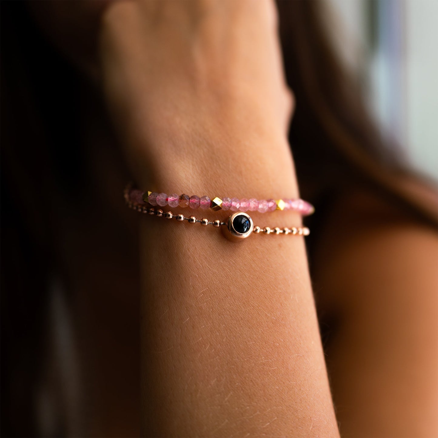 Personalised photo bracelet with your photo - Crystal