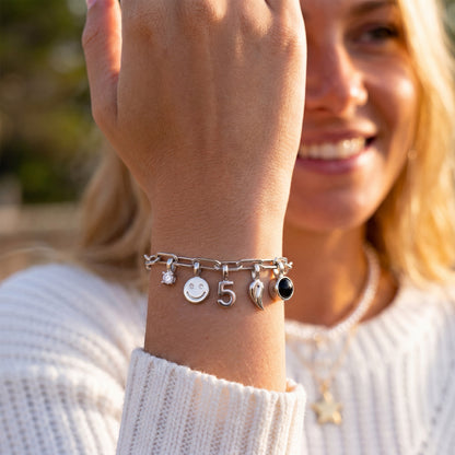 Personalised Charm Bracelet - Paperclip