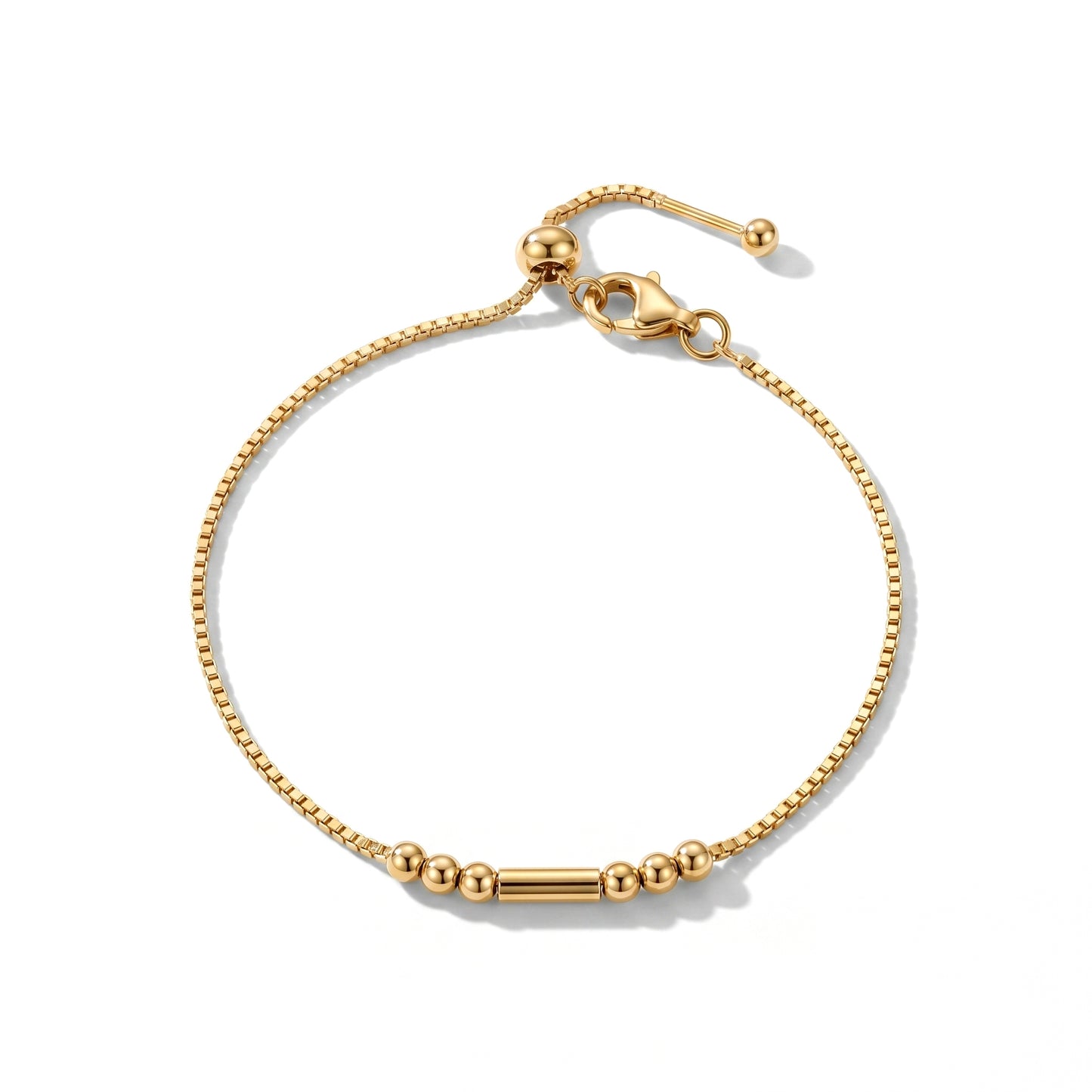 SB199 Morse Code Armband Gold - Main