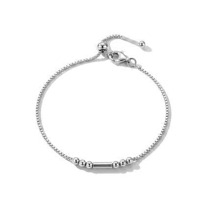 SB199 Morse Code Armband Silber - Main